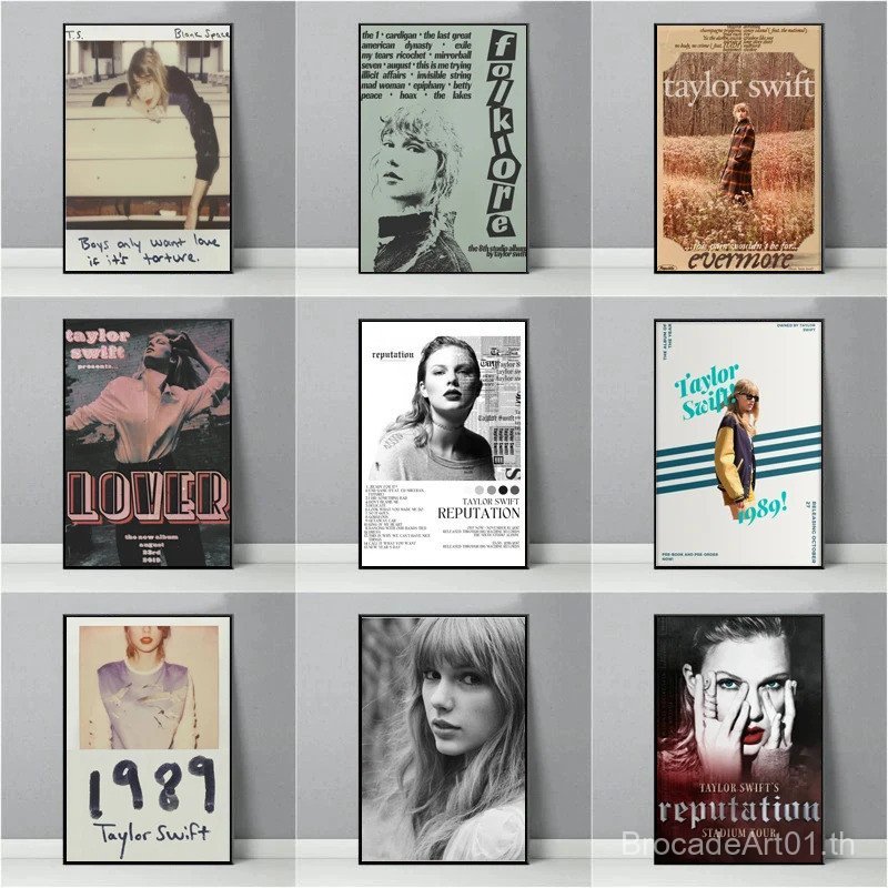 Taylor Swift Hit เพลงโปสเตอร์ Wall Art พิมพ์เพลงโปสเตอร์พิมพ์โปสเตอร์อัลบั้มโปสเตอร์ห้องนั่งเล่นตกแต