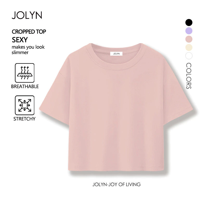 เสื้อยืดทรง crop นิ่มใส่สบาย ยืดแต่ไม่ย้วย S-XL ระบายอากาศและดูดซับความชื้น มีลายใหม่มาเพิ่ม เข้ากับทุกสไตล์