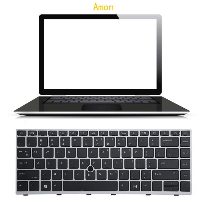 Amon Keyboard US English สําหรับ EliteBook 840 G5 846 G5 745 G5 เปลี่ยนปุ่มกด