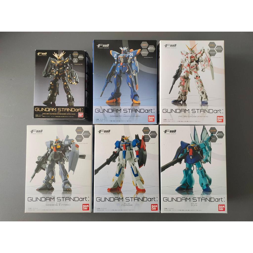 พร้อมสต็อก N BANDAI BANDAI FW Standart Standing Art Gundam Candy กล่องของเล่นไข่ fws