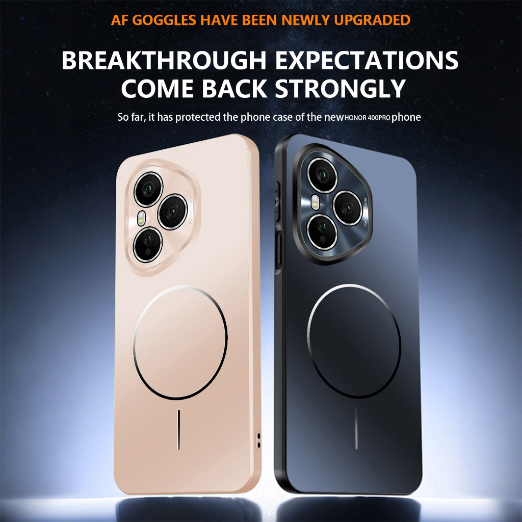 Honor400P สําหรับ Honor 400 Pro 400Pro Honor400Pro 5G เคสโทรศัพท์ขอบนุ่ม Electroplated ปรับแหวนกันกร