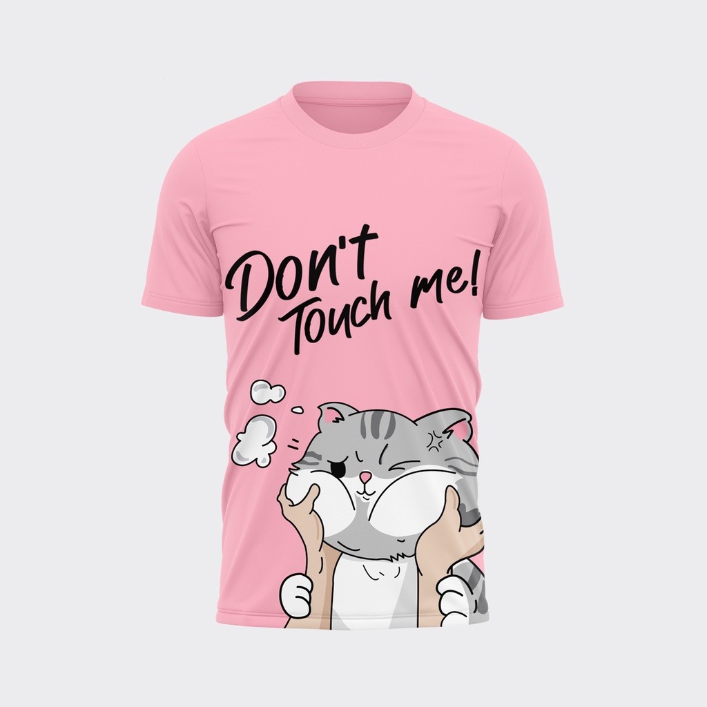 เสื้อยืดการ์ตูน Dont Touch Me PINK Cat S-5XL