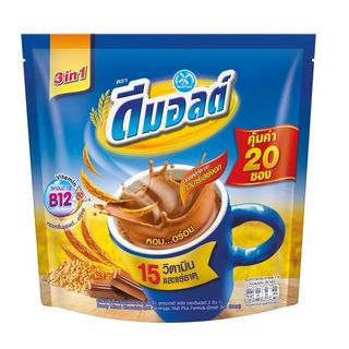 [สินค้าส่งด่วน] ดีมอล์ต3อิน1 เครื่องดื่มมอล์ตสกัด30กX20ซ D MALT 3IN1 MALT EXTRACT BEVERAGE30GX20S