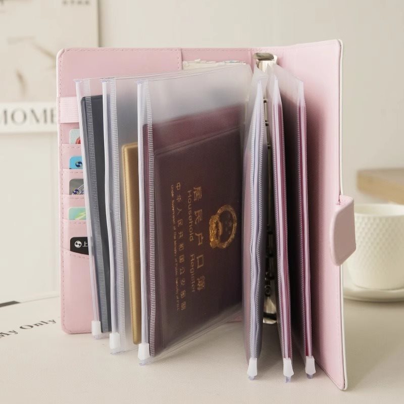 F Family Storage Bag Baby Birth Certification Book Account Book Folder Room Manual Protective Case