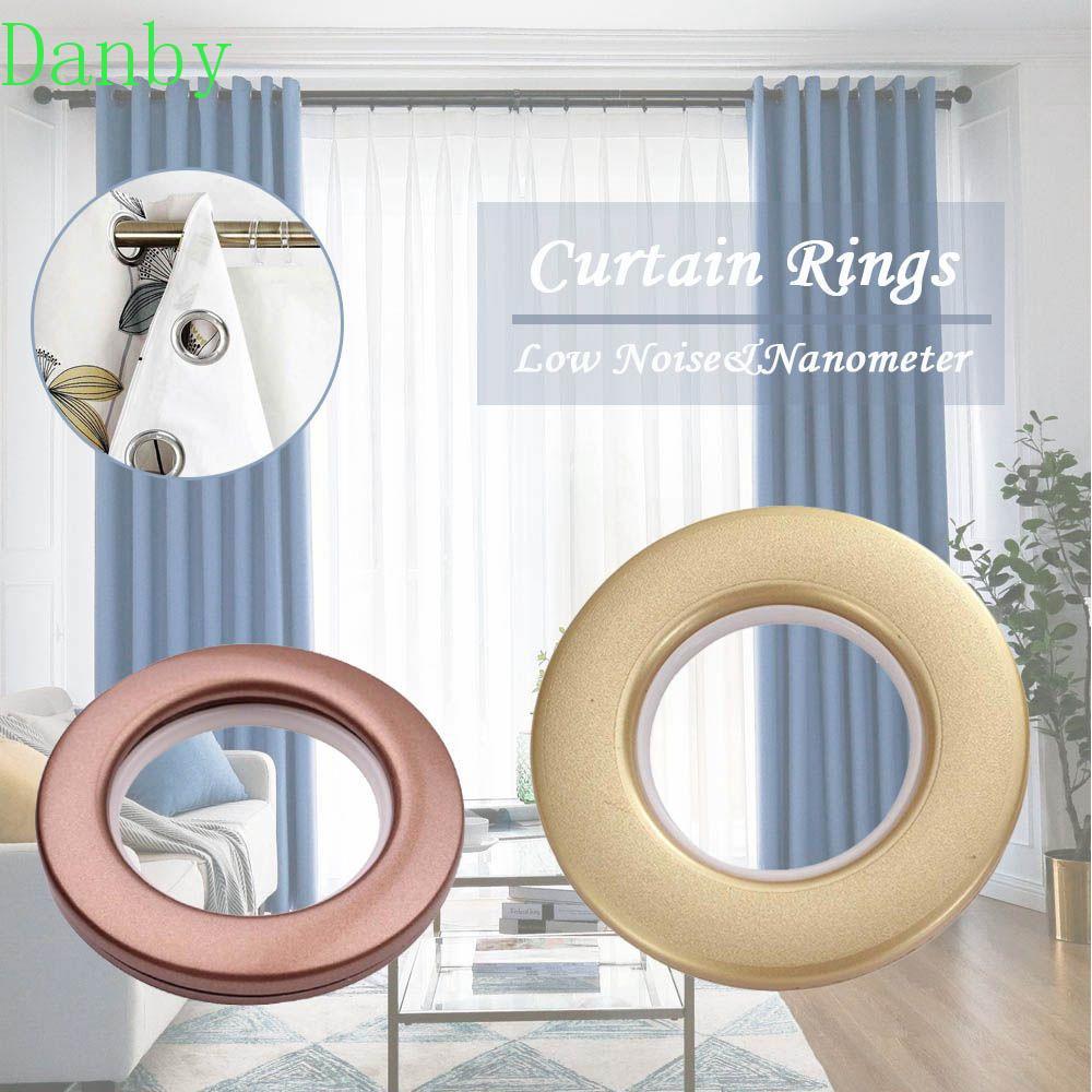 DANBY Curtain Rings Matte light 9 สีแหวนหัวเข็มขัดตาไก่รอบเสียงรบกวนต่ําวงกลมโรมัน