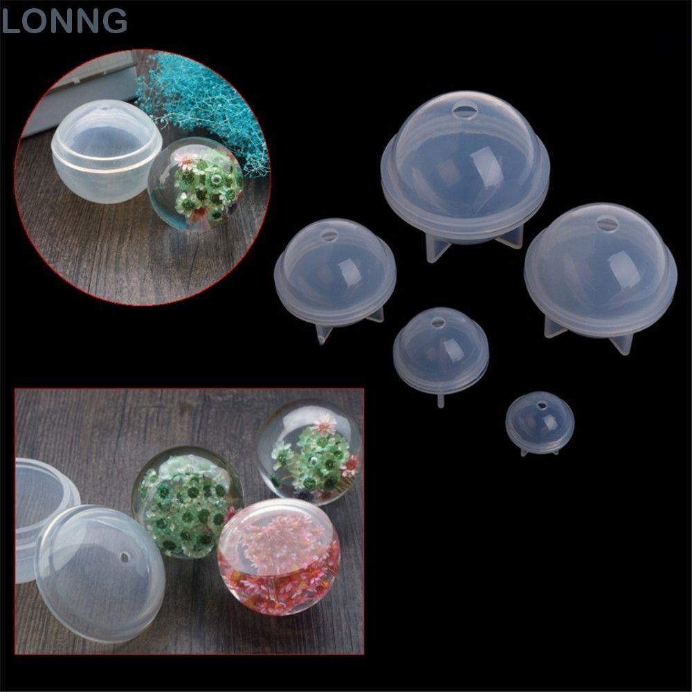 LONNG 5sizes Craft Ball ตกแต่งบ้านเรซิ่น Practical Sphere Mould