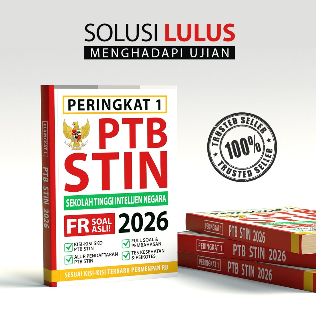 Rank 1 เล่ม PTB STIN 2026 - สื่อ Eduka อินโดนีเซีย