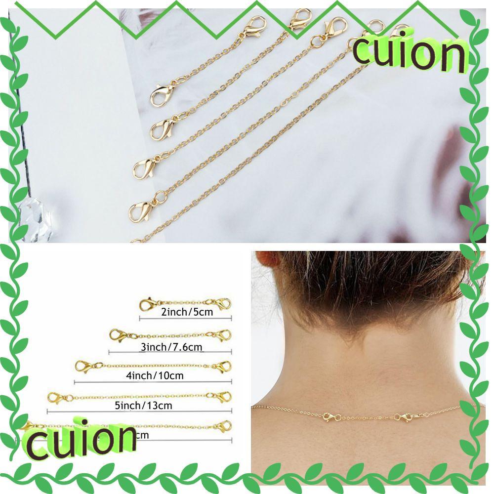 CUION1413 สแตนเลสสตีล Extender CHAIN, ผลการค้นหาเครื่องประดับ & ส่วนประกอบ DIY Extender ความปลอดภัยโซ่,สําหรับสร้อยข้อมือสร้อยคอเงินสีเครื่องประดับทนทานอุปกรณ์เสริม