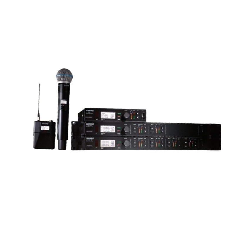 SHURE ULXD4Q เครื่องรับสัญญาณสี่ช่อง สําหรับระบบไมโครโฟนไร้สายดิจิตอล ULX-D