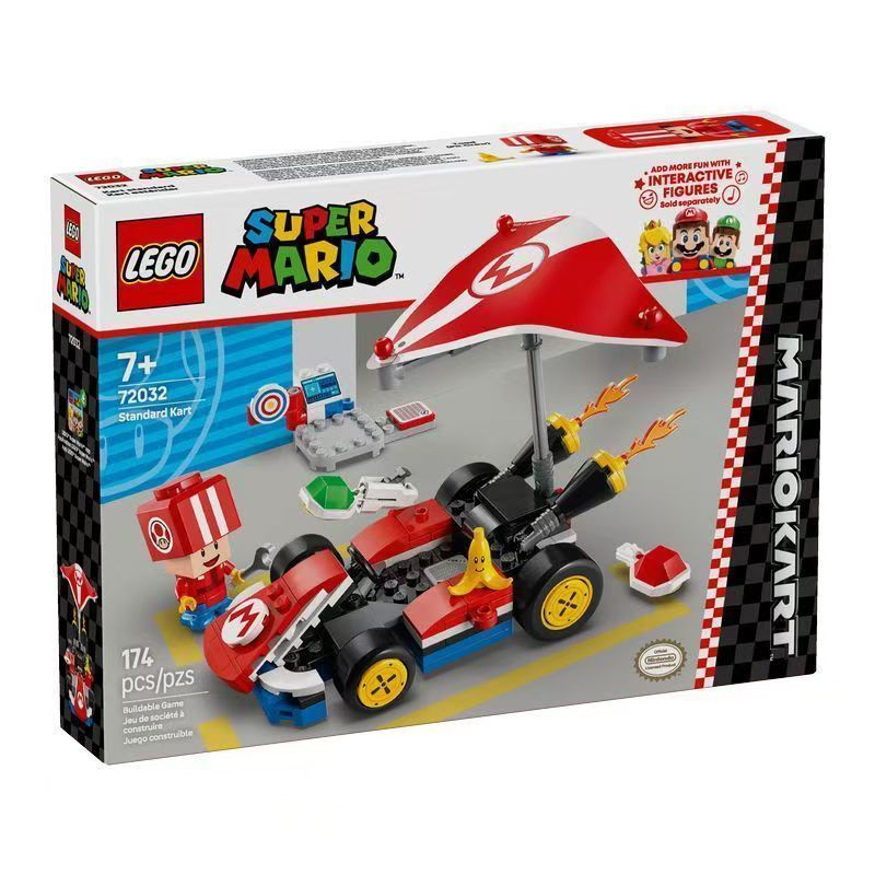 LEGOLEGO 72032/72031 Mario Series Standard Kart การศึกษาบล็อกตัวต่อของขวัญวันเกิดYBL5.1