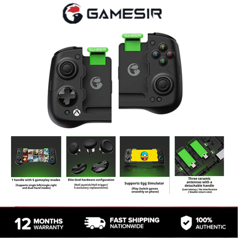 GameSir X4 Aileron บลูทูธโทรศัพท์มือถือ Gamepad Xbox เกม Pass Gaming Controller พร้อม Hall Effect แบ