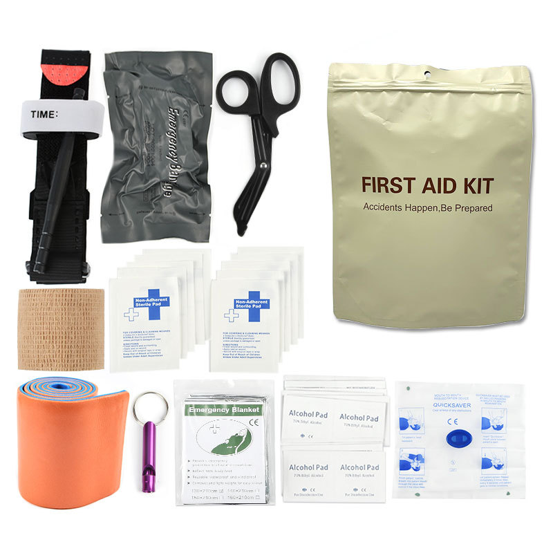Battlefield First Aid Kit Survival Kit Wild Survival Emergency Kit ชุดยุทธวิธีมัลติฟังก์ชั่นอุปกรณ์ต