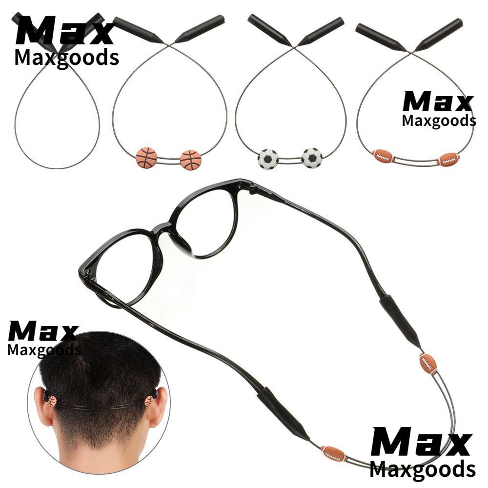 MAXG สายคล้องแว่น Anti-Slip แว่นตาโซ่แว่นตาอุปกรณ์เสริมกีฬาสายคล้องคอ