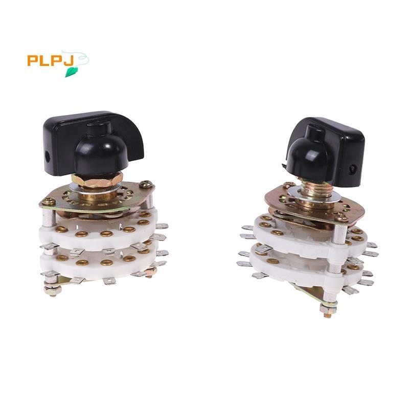 PLPJ KCZ 2 Pole 6/7/8/10/11 4 Pole 3/5 ตําแหน่งช่อง Rotary Switch Selector พร้อมหมวก Rotary Switch S