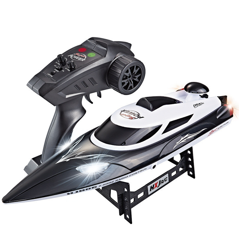 HJ806 รีโมทคอนโทรลเรือ Speedboat ของเล่นน้ํานําทางรุ่นความเร็วสูง Yachboat Submarine Assembly Bo