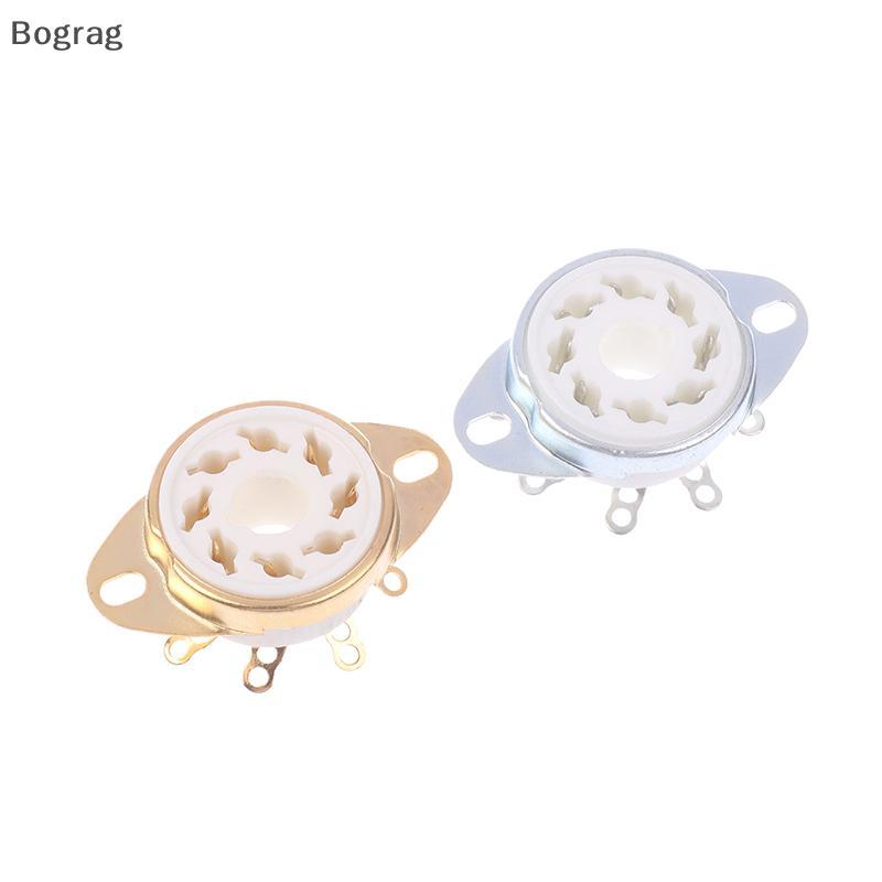 [Bogr] 1 ชิ้น 8Pin GZC8-Y-6 Octal Tube Soet ฐานวาล์วเซรามิค Ja สําหรับ KT88/6550/EL34/6P6P/6V6/6N8P/