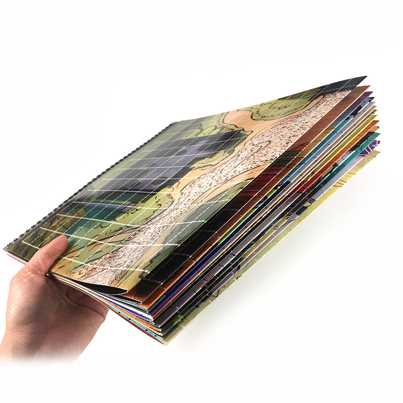 อุปกรณ์เสริมเกมกระดาน TRPG แผนที่อัลบั้ม DND COC PF Multi-Terrain Combat Map Universal Map