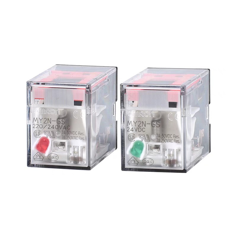 OMRON รีเลย์ระดับกลางขนาดเล็ก MY2N-J MY4N-GS AC220v MY2N-GS MY4NJ LY2N