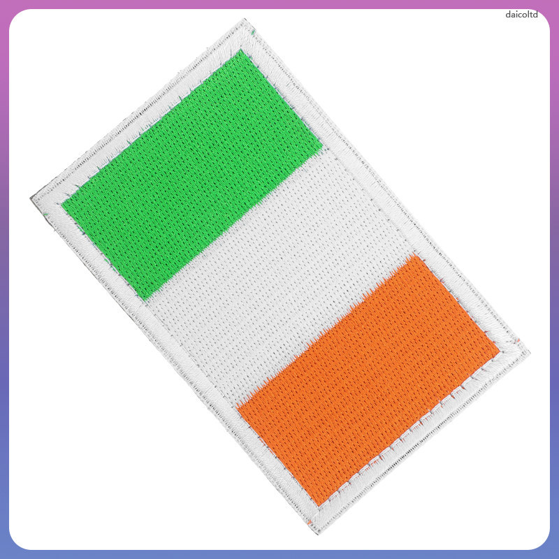 Ireland Flag Patch Irish ปัก Patch Country Flags Applique Badge สําหรับเสื้อผ้าหมวก Embellishments ก