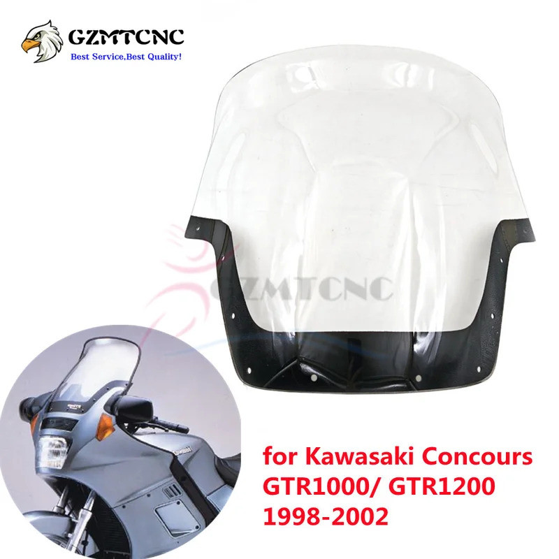 LY 1998-2002 GTR1000 GTR1200 Deflectors ลมสําหรับ Kawasaki Concours GTR 1000/1200 ZG1000 98-02 กระจก