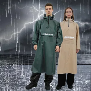 เสื้อกันฝน เสื้อกันฝนยาว ชุดกันฝนอย่างดีหนาๆ ผู้ใหญ่ กันฝน มีฮู้ด แบบหนา กันฝน ชุดกันฝนขี่มอเตอร์ไซค์ เหนียว อย่างดี ทนท
