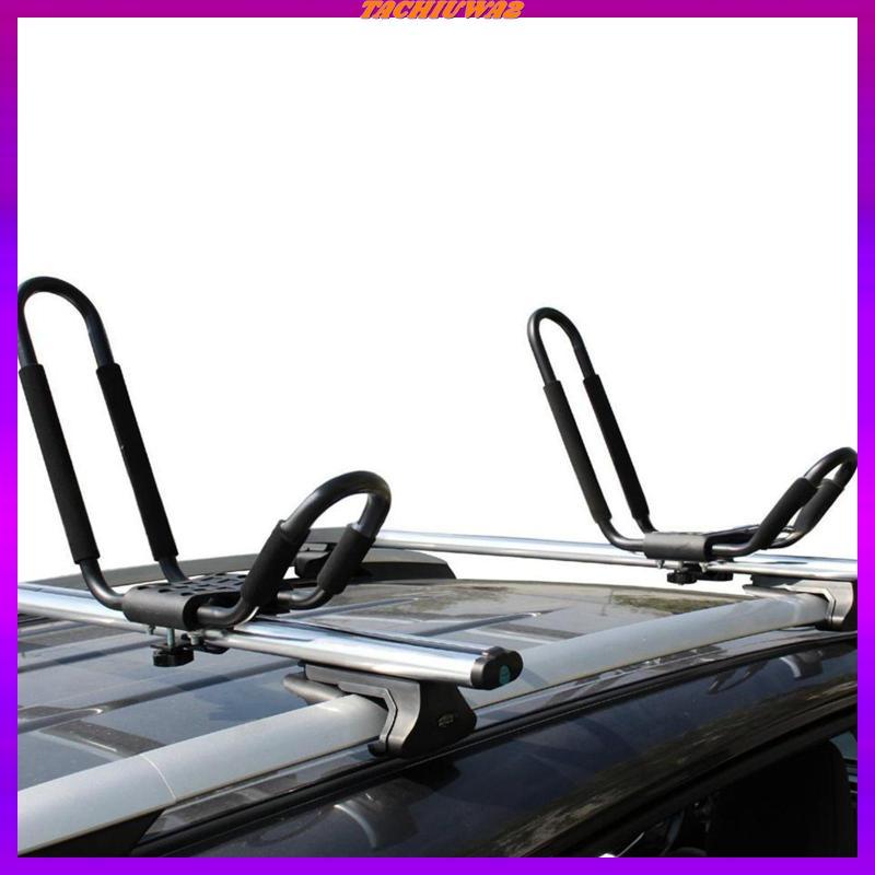 [Tachiuwa2] Kayak Roof Rack Iron J Bar Carrier Holder สีดําประสิทธิภาพสูงขนส่งยานพาหนะสําหรับผจญภัยก