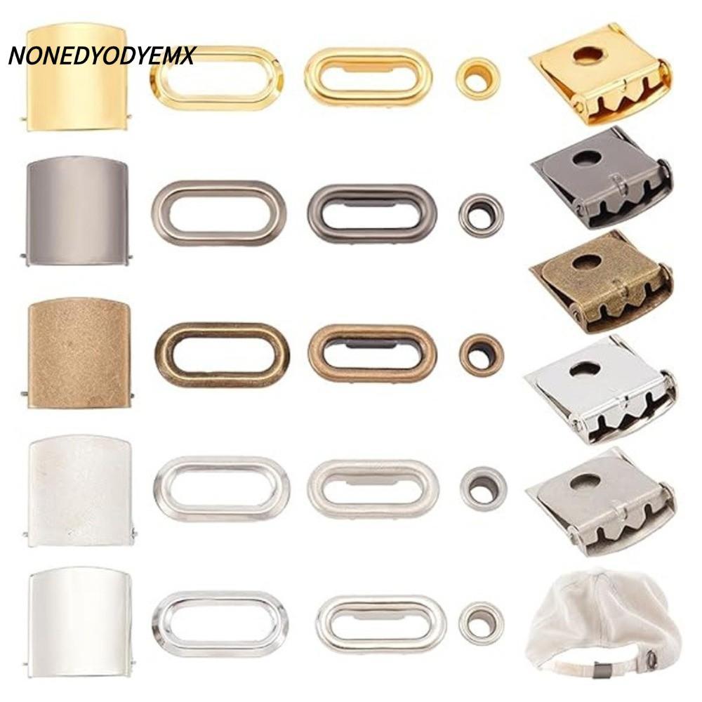 NONDYOMX เบสบอลหมวกหัวเข็มขัด, สแตนเลสหมวกซ่อมหัวเข็มขัด, คุณภาพเบสบอลเปลี่ยนปรับปิดเบสบอล Snap หมวก