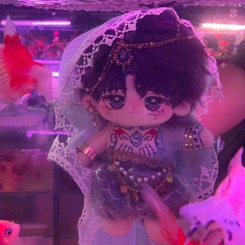 Love และ Deep Space Qiyu Attibute 20 ซม.ตุ๊กตาผ้าฝ้าย Poseidon Qiyu เกม Merchandise อะนิเมะสองมิติขอ