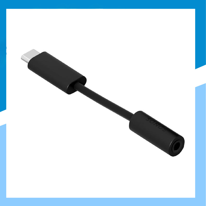 Sonos Line-In Adapter Black for Era 100 and Era 300 - Connect your devices seamlessly!