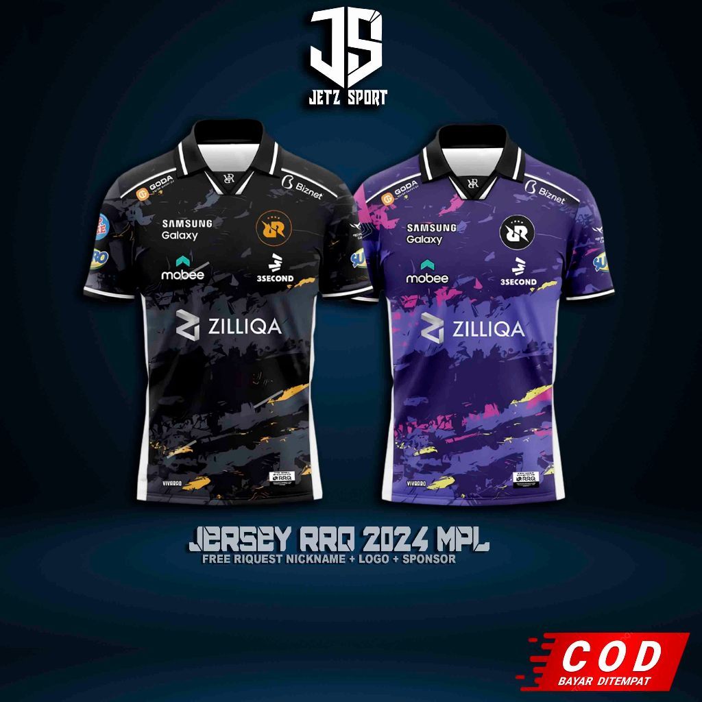 RRQ 2026 MPL ID Jersey Baju เกม MLBB Esport Jersey Tim RRQ HOKI Jersey Sulltan Gaming Uniform เครื่อ