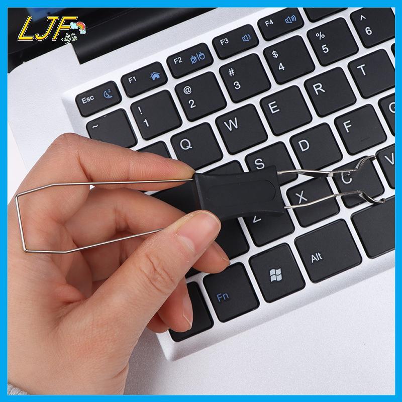 LJF 2 In 1 Key Switch Puller Keycap Puller สวิตช์ลวด Mechanical คีย์บอร์ดเครื่องมือกําจัดเปลี่ยน