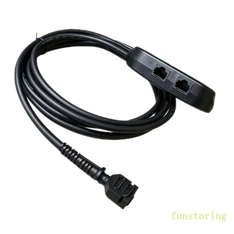 FUN 2M สายคีย์บอร์ด PVC สีดําสําหรับ VeriFone Vx805 POS PIN Pad Easy Plug and Play