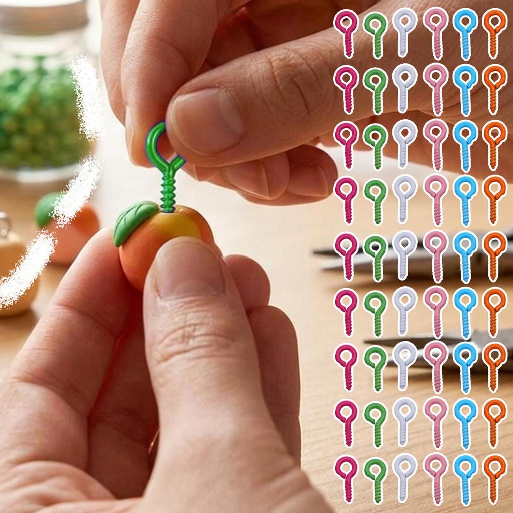 100/200/300PCS - Small Tiny Mini Eye Pins Eyepins Hooks ตาไก่สกรูเกลียวสแตนเลส Clasps Hook ผลการค้นหาเครื่องประดับสําหรับ DIY