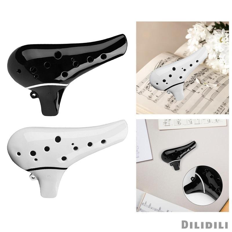 [Dilidili] Tiny Ocarina 12 หลุม Alto C เครื่องดนตรีพลาสติก ABS เริ่มต้นขลุ่ยทนทาน Smooth หลุมสําหรับ