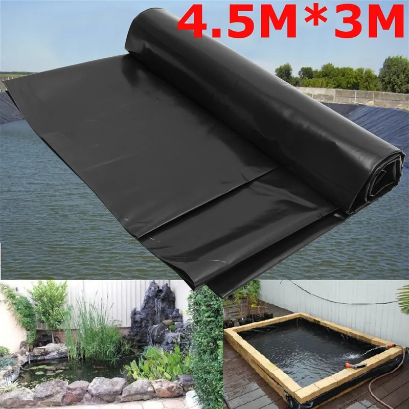 0.2 มม.ฟิล์มกันน้ํา Fish Pond Liner Garden Pools เสริม HDPE Heavy Duty Guaranty ภูมิทัศน์สระว่ายน้ํา
