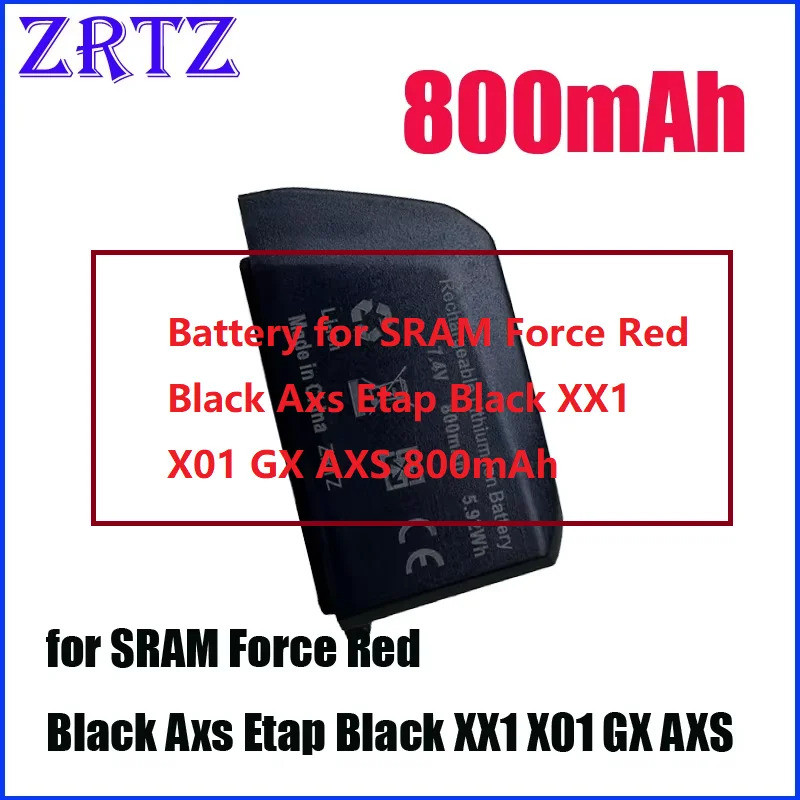 แบตเตอรี่สําหรับ SRAM Force Red Black Axs Etap Black XX1 X01 GX AXS 800mAh