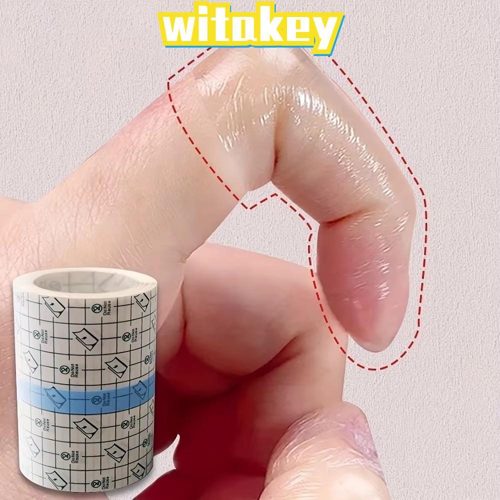 WITAKEY Self-Adhesive เทป,กันน้ํา PU Film Tattoo Aftercare Bandage, แบบพกพาโปร่งใสป้องกันยืด Dressin