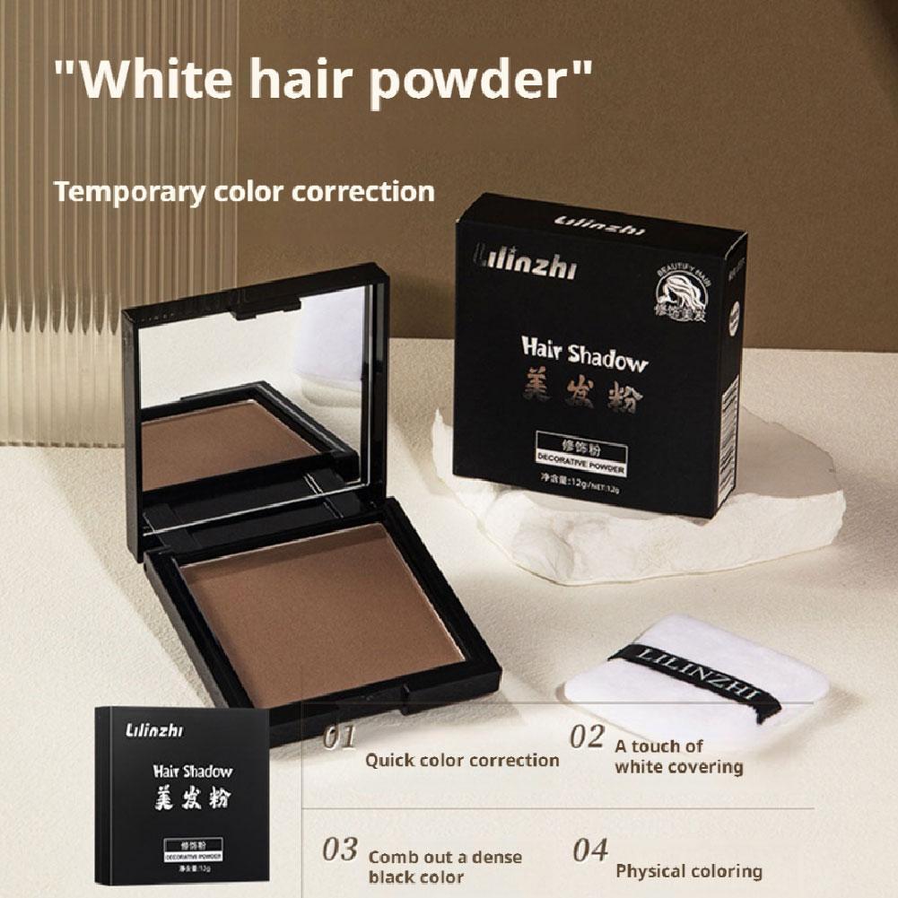Natural Hair Pressed Powder กันน้ํา Hairline Shadow Powder Hairline Powder แบบพกพา I0v7