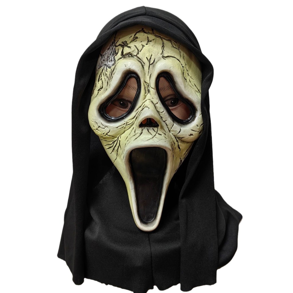 ฮาโลวีนสยองขวัญ Grim Reaper Skull Mask, Murder Mystery Game Dead by Daylight Scream Ghost Mask, Wolf