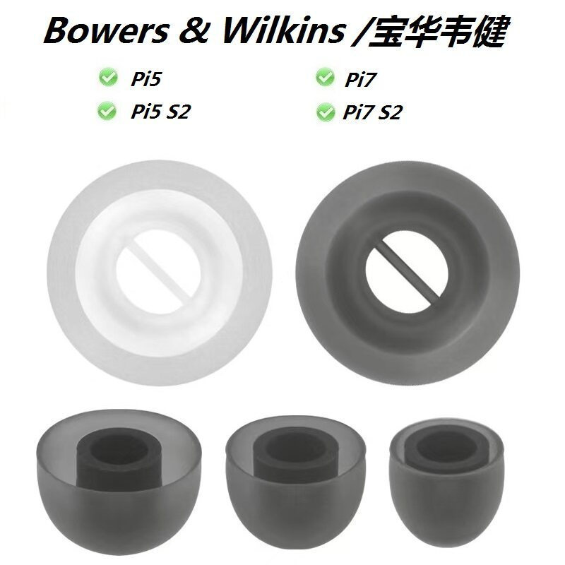 เฉพาะซิลิโคนหูหมวกสําหรับ Bowers & Wilkins Pi5/Pi7/Pi5 S2/Pi7 S2 หูฟังบลูทูธเคล็ดลับทดแทน