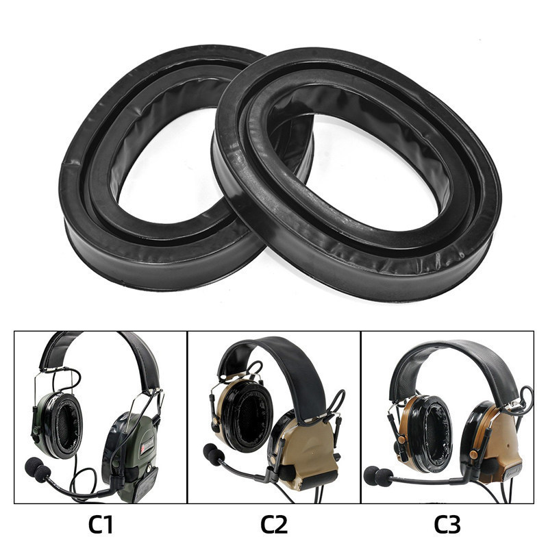 สําหรับ 3M PELTOR COMTAC I/II/III คุ้มครองแรงงานยุทธวิธีหูฟังโฟมซิลิโคนแผ่นรองหูฟังเสียงแยกหูปลั๊ก