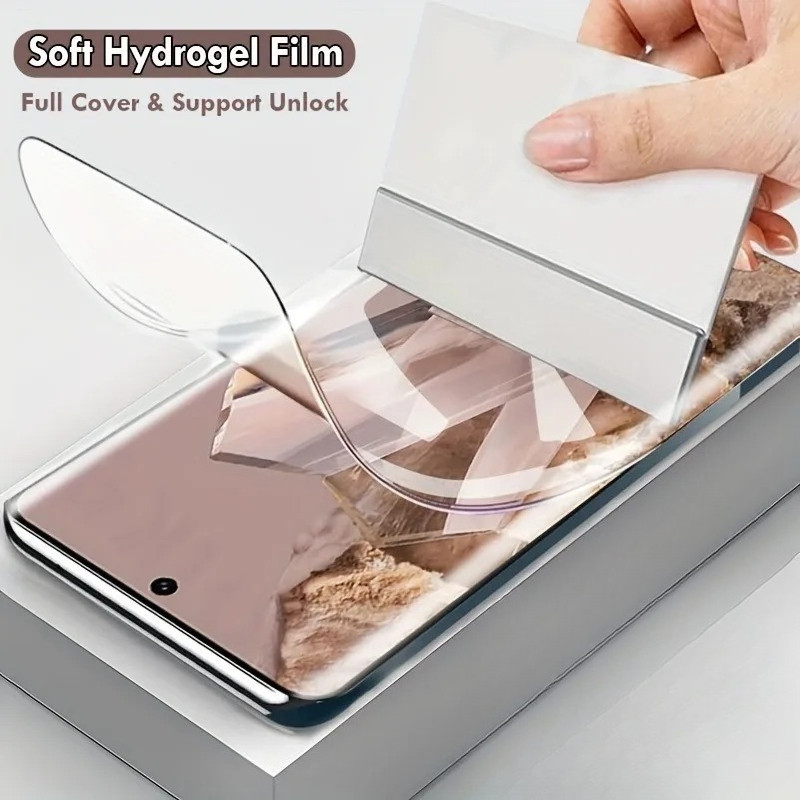 ป้องกันหน้าจอป้องกันฟิล์มHydrogelสําหรับRealme U1 Q5i Q5 Q3s Q3t Q3 Q2i Q2 Q Pro Carnival 5Gเต็มรูปแ