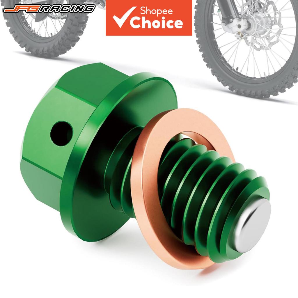 ปลั๊กถ่ายน้ํามันเครื่องเครื่องยนต์ สกรูน้ํามัน CNC สําหรับ KX65 KX85 KX100 KX125 KX250 KX500 KX250F 