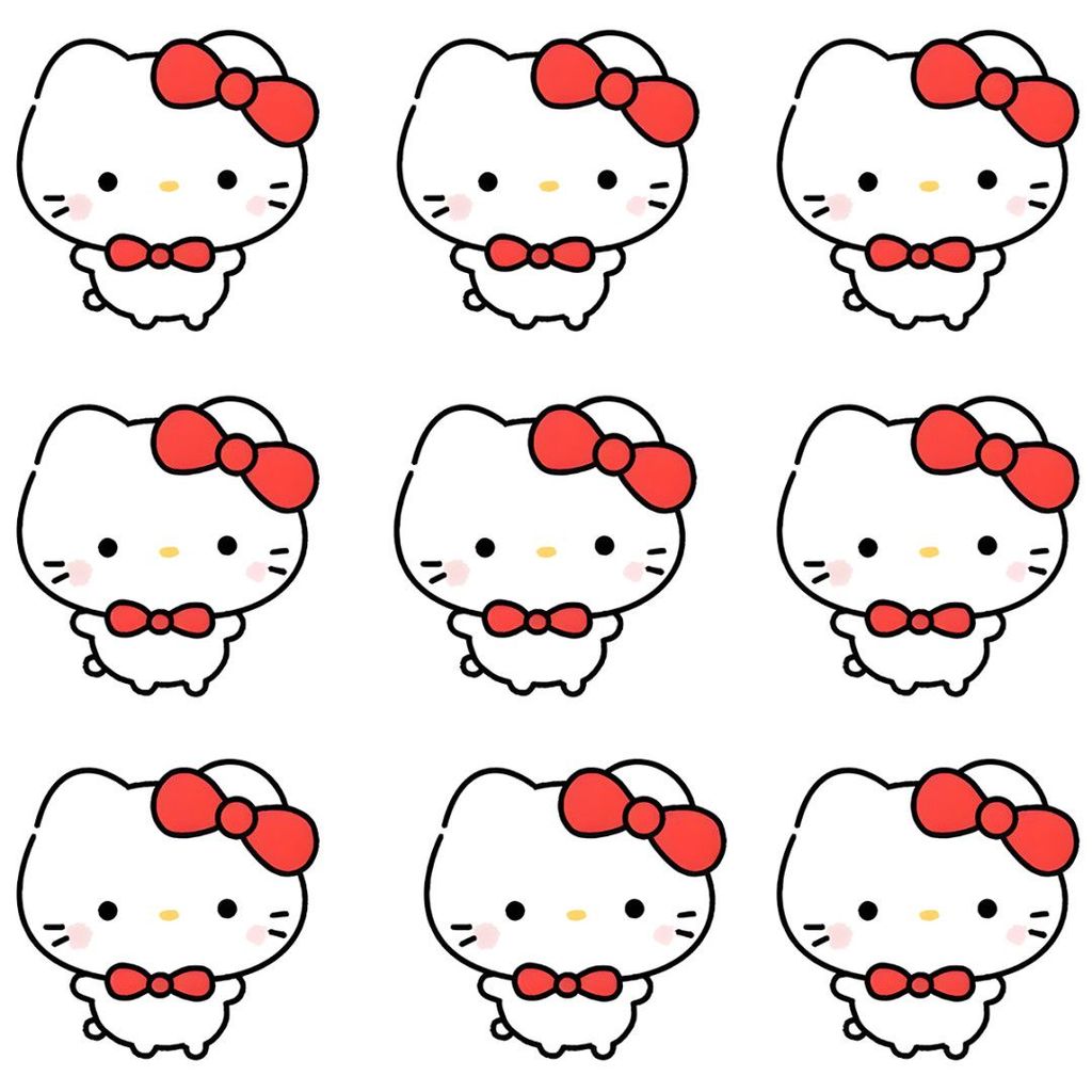 Xicha Guava Miffy Rabbit Headgear Cross-Dressing HelloKitty Transfer Sticker kt Waterproof Car Stick