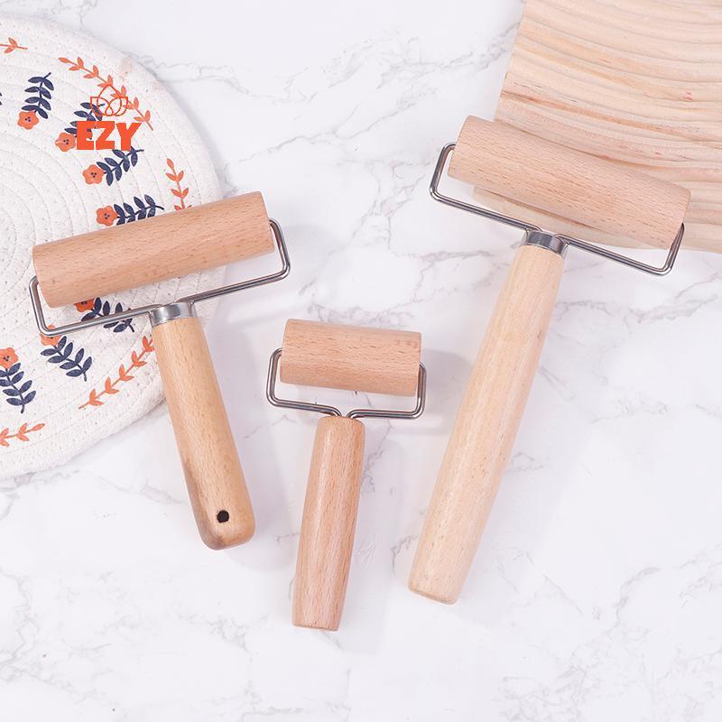 EZY 1 PC ขนาดเล็ก Rolling Pin T รูปร่างแป้งไม้คู่มือ Roller ทนทานพิซซ่า Baker Roller ห้องครัวเบเกอรี่ Crush Nuts Craker เครื่องครัวใหม่