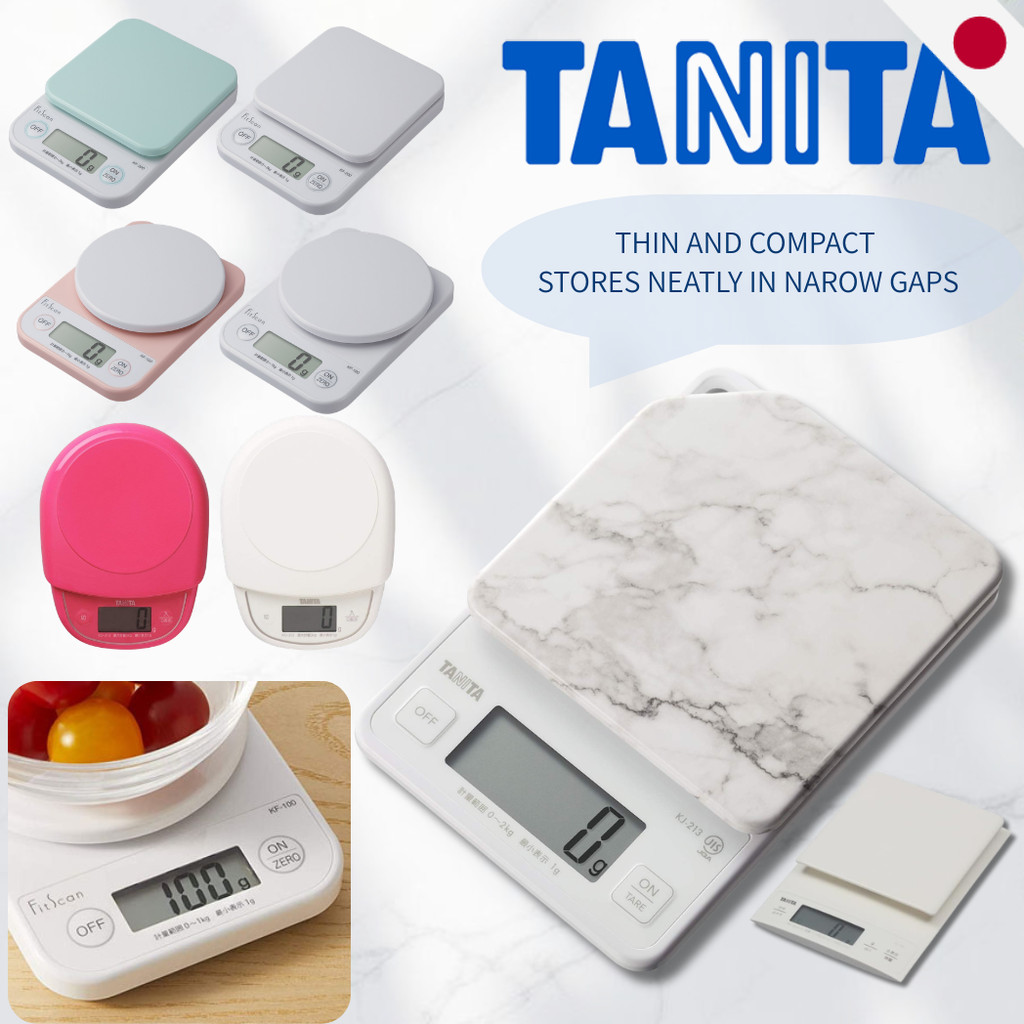 เครื่องชั่งดิจิทัลความแม่นยำสูงสำหรับห้องครัว TANITA รุ่น KD-313, KJ-213, KJ-114, KF-200, KF-100,