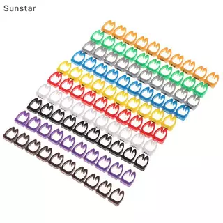 Sunstar Cable Markers Colourful C-Type Marker Number Tag Label สําหรับลวด 1.5/2.5/5/4/ 6mm2 Nice