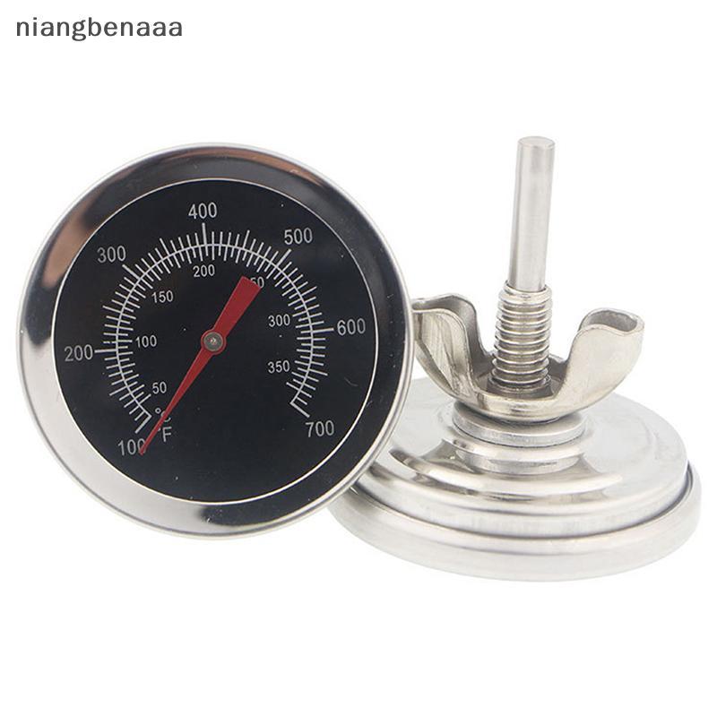 (niangbenaaa) เครื่องวัดอุณหภูมิเตาอบสแตนเลส BBQ Biเมทัลลิก Dual Gage 700 องศา Cook Tool ใหม่