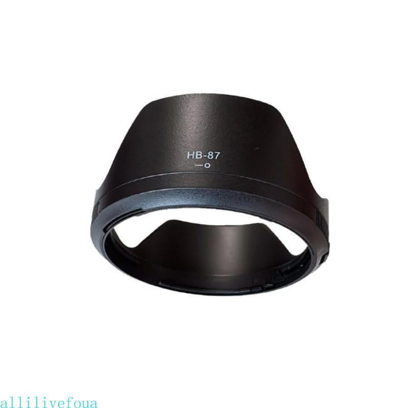 Allilivefoua เลนส์ฮูด HB87 เลนส์กล้องแบบพลิกกลับได้ Sun Shade เปลี่ยนป้องกัน