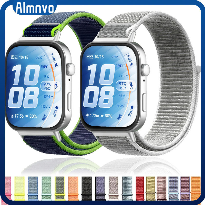 สายรัดไนลอนกีฬา for Huawei Watch Fit 5 4 3 / 5 Pro / 4 Pro สายนาฬิกาปรับสายนาฬิกาทดแทน for Huawei Fit 3